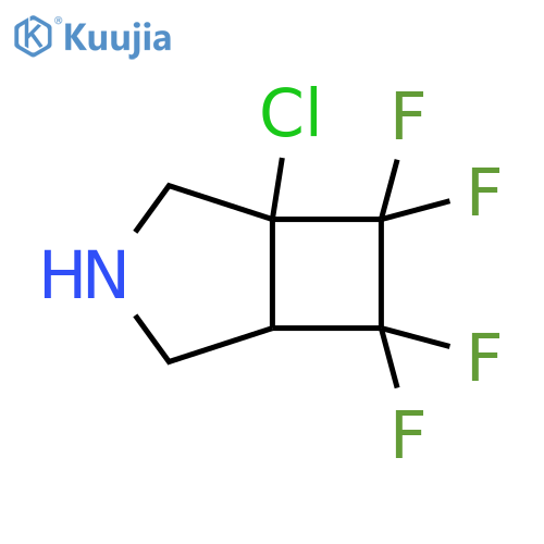 3-Azabicyclo[3.2.0]heptane, 1-chloro-6,6,7,7-tetrafluoro- structure