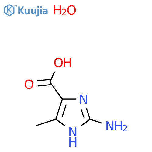 2-Amino-4-methyl-1H-imidazole-5-carboxylic acid hydrate structure
