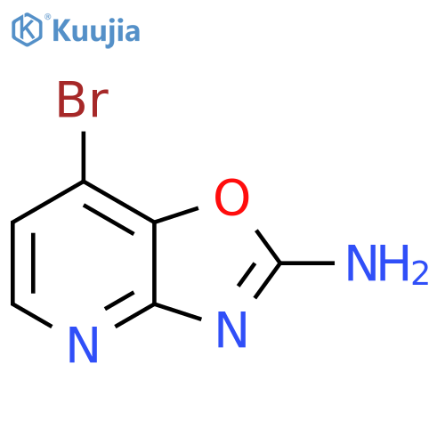 7-bromo-1,3oxazolo4,5-bpyridin-2-amine structure