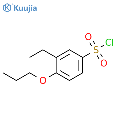 3-ethyl-4-propoxybenzene-1-sulfonyl chloride structure