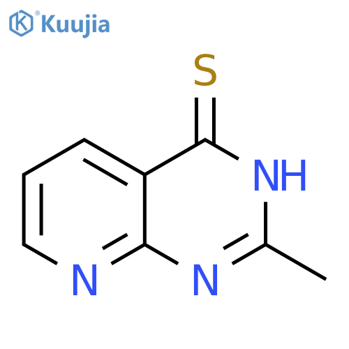 Pyrido[2,3-d]pyrimidine-4(3H)-thione, 2-methyl- structure