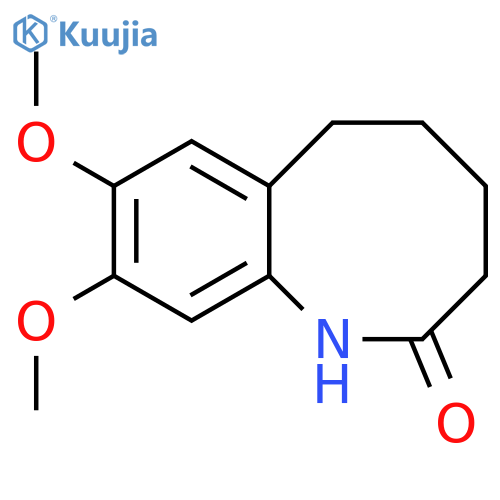 8,9-dimethoxy-1,2,3,4,5,6-hexahydro-1-benzazocin-2-one structure