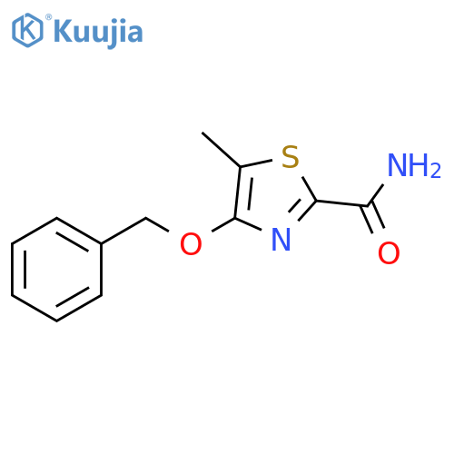 4-(benzyloxy)-5-methyl-1,3-thiazole-2-carboxamide structure