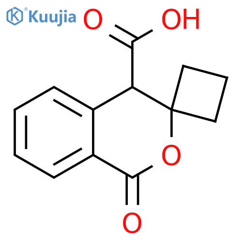 1-oxo-1,4-dihydrospiro2-benzopyran-3,1'-cyclobutane-4-carboxylic acid structure