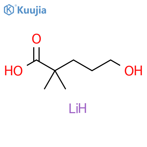 lithium(1+) ion 5-hydroxy-2,2-dimethylpentanoate structure