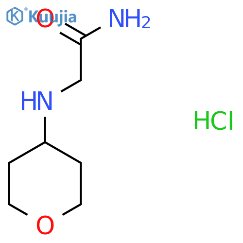 2-[(Oxan-4-yl)amino]acetamide hydrochloride structure