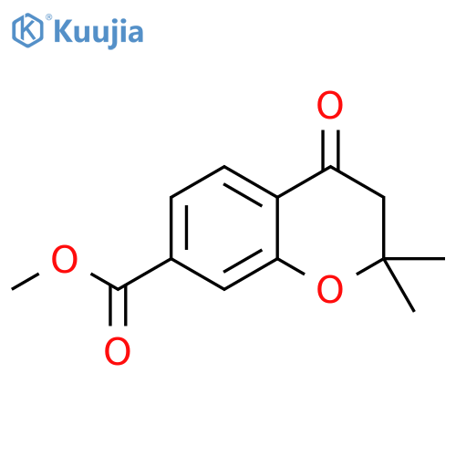 methyl 2,2-dimethyl-4-oxo-3,4-dihydro-2H-1-benzopyran-7-carboxylate structure