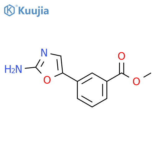 methyl 3-(2-amino-1,3-oxazol-5-yl)benzoate structure