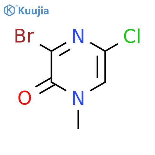 3-Bromo-5-chloro-1-methylpyrazin-2(1H)-one structure