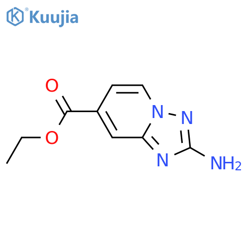 ethyl 2-amino-1,2,4triazolo1,5-apyridine-7-carboxylate structure
