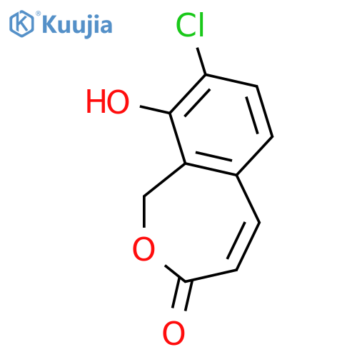 9-Hydroxy-2-benzoxepin-3(1H)-one; 8-Chloro structure