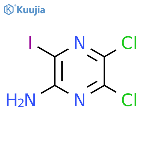 5,6-Dichloro-3-iodopyrazin-2-amine structure
