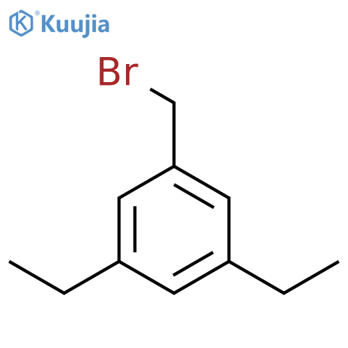 Benzene, 1-(bromomethyl)-3,5-diethyl- structure