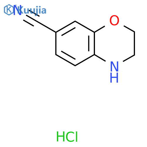 3,4-Dihydro-2H-benzo[b][1,4]oxazine-7-carbonitrile hydrochloride structure