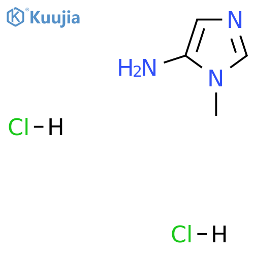 1-Methyl-1H-imidazol-5-amine dihydrochloride structure