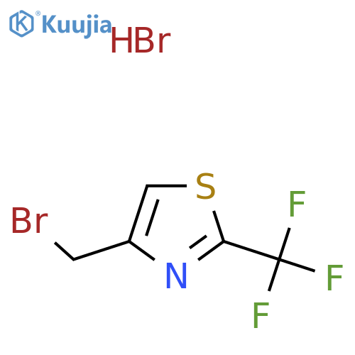 4-(Bromomethyl)-2-(trifluoromethyl)thiazole hydrobromide structure