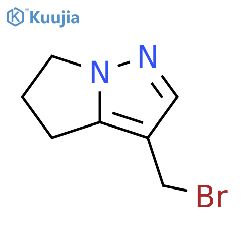 3-(Bromomethyl)-5,6-dihydro-4H-pyrrolo[1,2-b]pyrazole structure