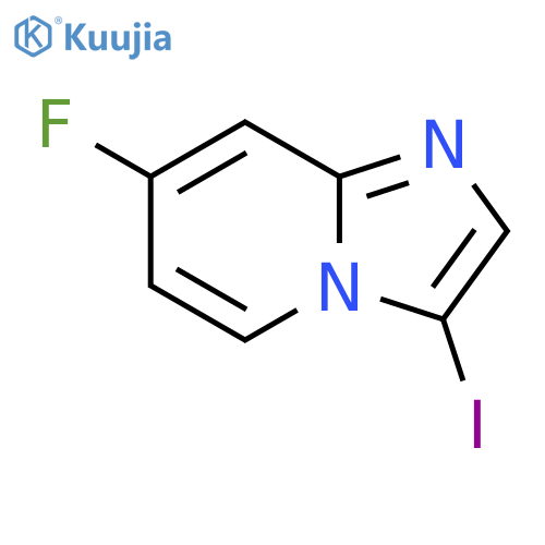 7-Fluoro-3-iodo-imidazo1,2-apyridine structure