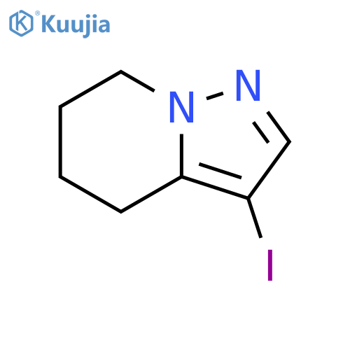 3-iodo-4H,5H,6H,7H-pyrazolo[1,5-a]pyridine structure