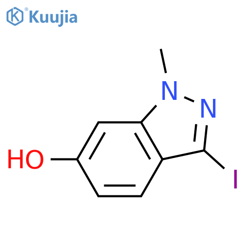 3-Iodo-1-methyl-1H-indazol-6-ol structure