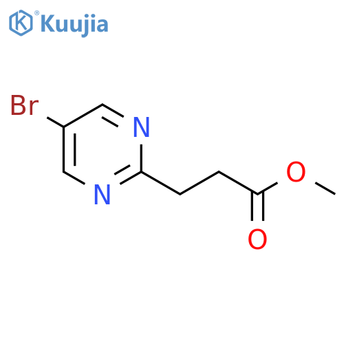 Methyl 3-(5-bromopyrimidin-2-yl)propanoate structure