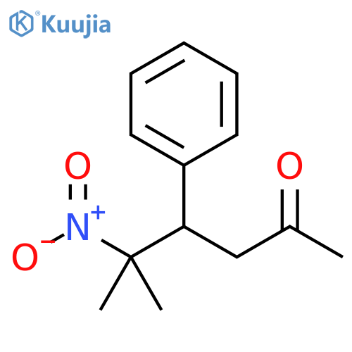 2-Hexanone, 5-methyl-5-nitro-4-phenyl- structure