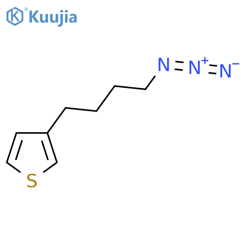 3-(4-azidobutyl)thiophene structure