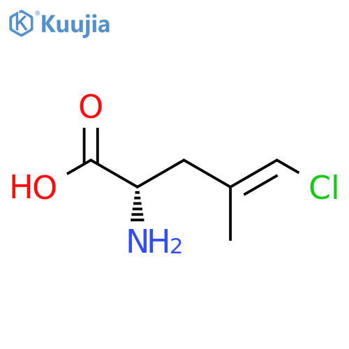 (2S)-2-Amino-5-chloro-4-methylpent-4-enoic acid structure