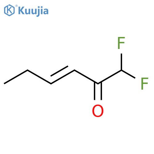 1,1-difluorohex-3-en-2-one structure