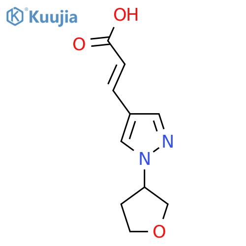 (2E)-3-[1-(oxolan-3-yl)-1H-pyrazol-4-yl]prop-2-enoic acid structure