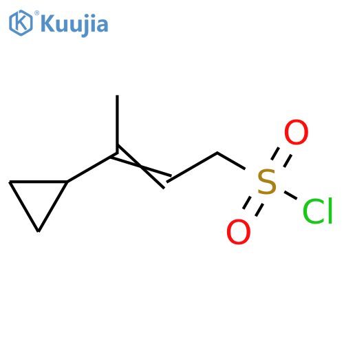 2-Butene-1-sulfonyl chloride, 3-cyclopropyl- structure