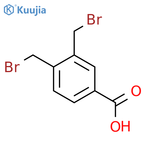 3,4-bis(bromomethyl)benzoic acid structure