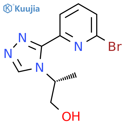 (R)-2-(3-(6-Bromopyridin-2-yl)-4H-1,2,4-triazol-4-yl)propan-1-ol structure