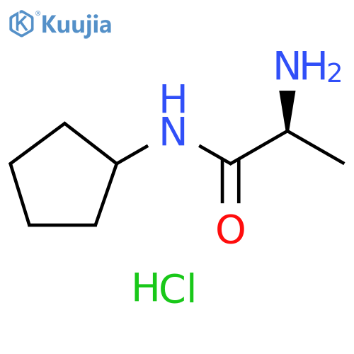 Propanamide, 2-amino-N-cyclopentyl-, hydrochloride (1:1), (2S)- structure