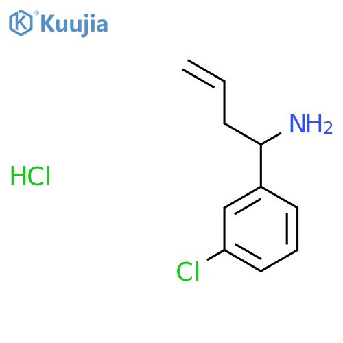1-(3-Chlorophenyl)but-3-en-1-amine hydrochloride structure