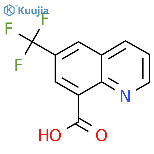 6-(Trifluoromethyl)quinoline-8-carboxylic acid structure