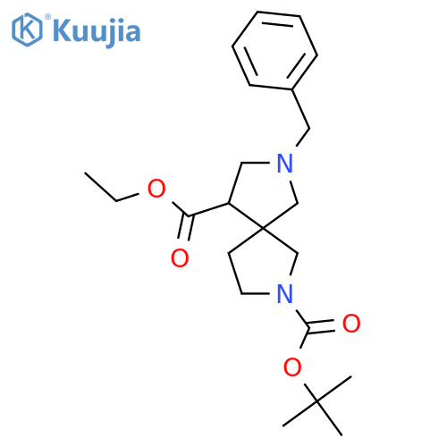 O7-tert-butyl O4-ethyl 2-benzyl-2,7-diazaspiro[4.4]nonane-4,7-dicarboxylate structure