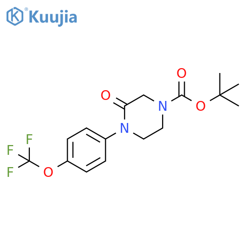 Tert-butyl 3-oxo-4-(4-(trifluoromethoxy)phenyl)piperazine-1-carboxylate structure