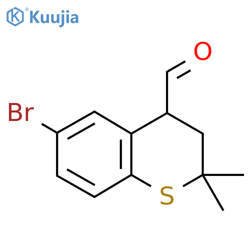 6-Bromo-2,2-dimethylthiochroman-4-carbaldehyde structure