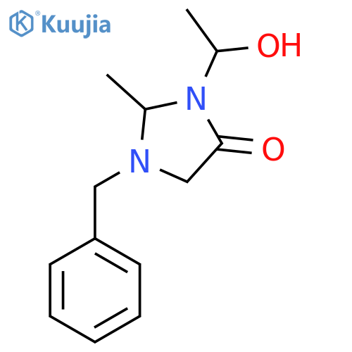 1-Benzyl-3-(1-hydroxyethyl)-2-methylimidazolidin-4-one structure