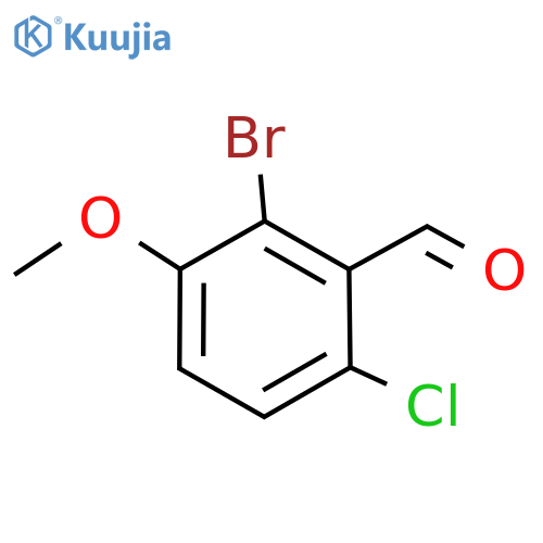 2-Bromo-6-chloro-3-methoxybenzaldehyde structure