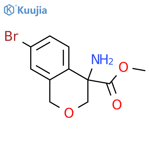 methyl 4-amino-7-bromoisochromane-4-carboxylate structure