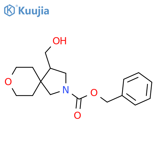 benzyl 4-(hydroxymethyl)-8-oxa-2-azaspiro4.5decane-2-carboxylate structure