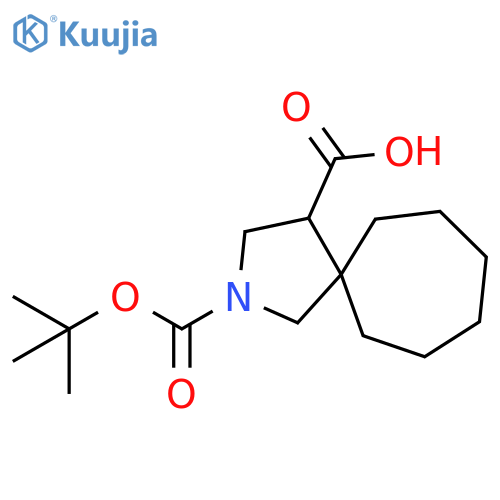 2-(tert-butoxy)carbonyl-2-azaspiro4.6undecane-4-carboxylic acid structure