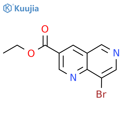 Ethyl 8-bromo-1,6-naphthyridine-3-carboxylate structure