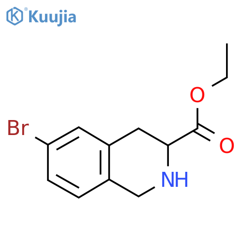 Ethyl 6-bromo-1,2,3,4-tetrahydroisoquinoline-3-carboxylate structure