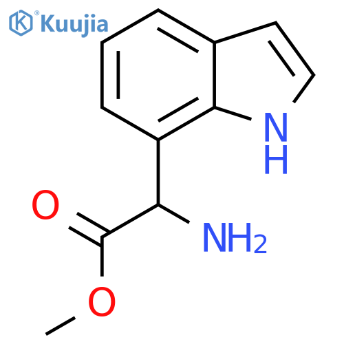 methyl 2-amino-2-(1H-indol-7-yl)acetate structure