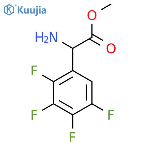 methyl 2-amino-2-(2,3,4,5-tetrafluorophenyl)acetate structure