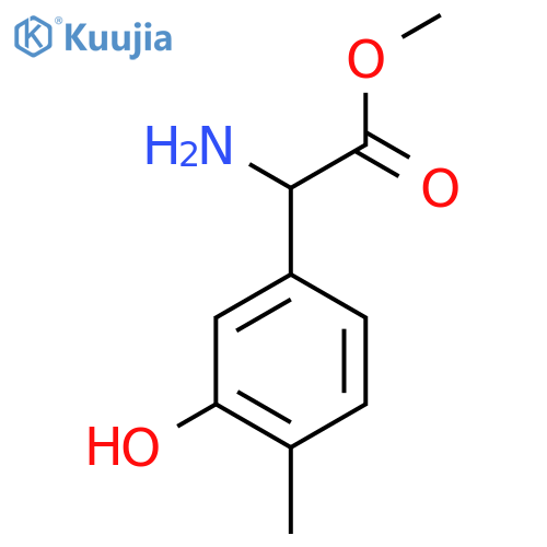 methyl 2-amino-2-(3-hydroxy-4-methylphenyl)acetate structure