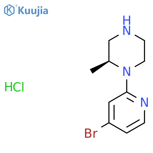 (S)-1-(4-BROMOPYRIDIN-2-YL)-2-METHYLPIPERAZINE HCL structure